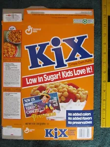 MT GENERAL MILLS Cereal Box 1993 KIX PINOCCHIO Z108-24 - Picture 1 of 2