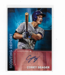 2016 Topps Scouting Report Corey Seager Autograph Los Angeles Dodgers