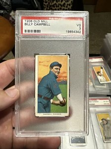T206 Billy Campbell Old mill PSA 3 Cincinnati Pitcher 1905-1909 2.80 Era