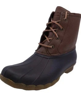 New Womens Size 7.5 Sperry Top-Sider Sweetwater Brown/Tan Duck Boots - Picture 1 of 4