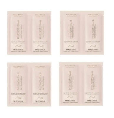 8 X VITA LIBERATA PHÄNOMENAL ORGANISCH HELLBRAUN INFUNDIERTES TUCH FÜR GESICHT & KÖRPER.8 x 9ML.