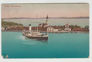 SWITZERLAND, ROMANSHORN ,A USED POSTCARD 1920, TO PRAGUE - Picture 1 of 2