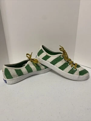 ZAPATILLAS MUJER 5.5 KEDS KATE SPADE NEW YORK VERDE/BLANCO RIZO RAYAS WF66097 Foto 1 de 4