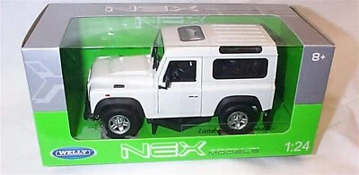 Welly Nex Models 1:24 Scale White Land Rover Defender Diecast Model - Image 1 of 2