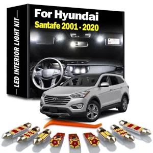 Canbus LED Interior Map Dome Light Kit For Hyundai Santafe Santa Fe 2001-2020 - Picture 1 of 8