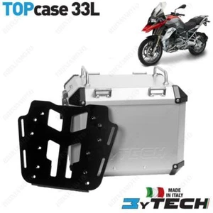 Bauletto MYTECH Aluminum Silver 33 L with Plate For BMW 1200 R GS (K50) 13/16 - Picture 1 of 2