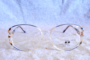europa eyewear eyeglass frames crystal blue 58-15-130 - Picture 1 of 4