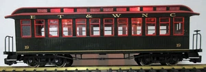 BACHMANN 89291 "L" JACKSON SHARP PASS. CAR (COACH ET & WNC) w/ METAL WHEELS - Picture 1 of 8