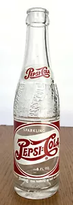 RARE Pepsi:Cola ERROR Bottle Double Dot Main - Single Dot Neck Label ACL Dossins - Picture 1 of 13