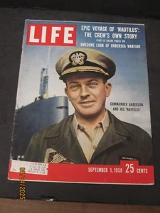 *Life Magazine 1958 September 1 Commander Anderson and His "Nautilus" - Picture 1 of 2