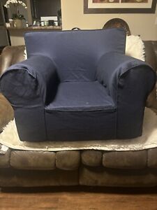 Pottery Barn Kids Regular Size Anywhere Chair- Blue- New Never Used-25x20x22