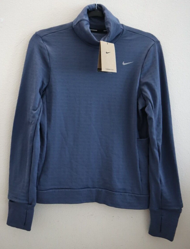Nike Therma-FIT Swift Element Turtleneck Running Top Blue FB5306-491 Women's