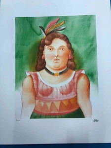 Fernando Botero Lithography off set cm 50x65 signing on plate with certificate - Picture 1 of 11