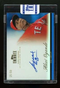 2012 Topps Tribute Alexi Ogando Blue Autograph Auto /50 Texas Rangers JX6582 - Picture 1 of 2