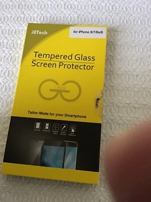 Protetor de tela de vidro temperado JETech para iPhone 8/7/6s/6 - Imagem 1 de 3