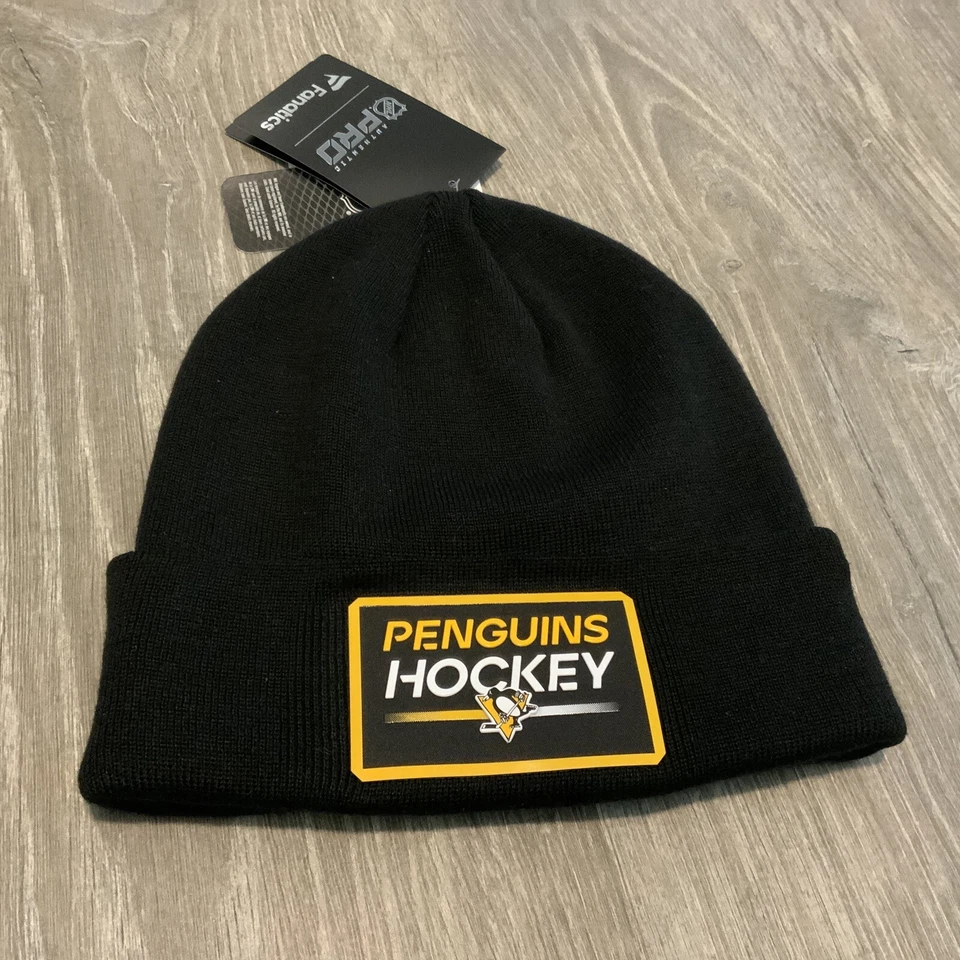 Fanatics Branded Pittsburgh Penguins Authentic Pro Cuffed Knit Hat