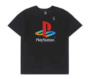 Camiseta grande negra con logotipo gráfico de Playstation con licencia oficial para hombre - Imagen 1 de 1