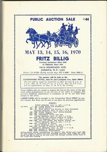 Fritz Billig Auktionskatalog Mai 1970 Briefmarkenkatalog - Bild 1 von 2