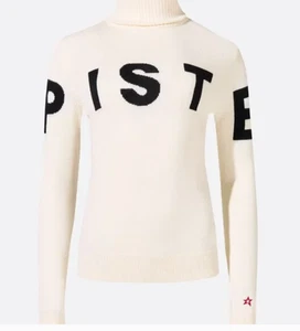 PERFECT MOMENT Piste Merino Wool Sweater TURTLENECK SNOW WHITE SMALL NWT - Picture 1 of 17