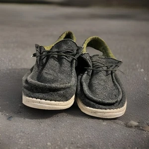 Hey Dude Wally Ascend grau/schwarz Herren Größe 14 US Slipper Freizeit Halbschuhe - Bild 1 von 4