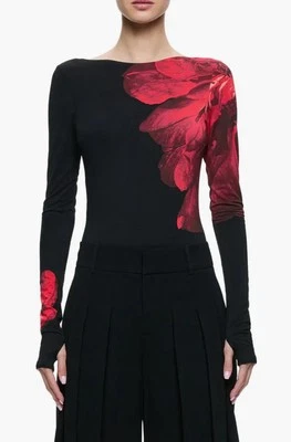 Alice & Olivia  Masako Print Bodysuit women's size XS NWT - Image 1 of 4