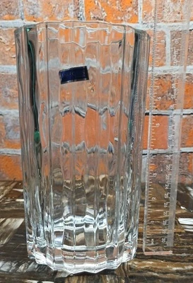 WATERFORD MARQUIS Cristal Ondulado Ovalado Grande Pesado 3 1/2 LBS. Jarrón 8,5" de alto Foto 1 de 4