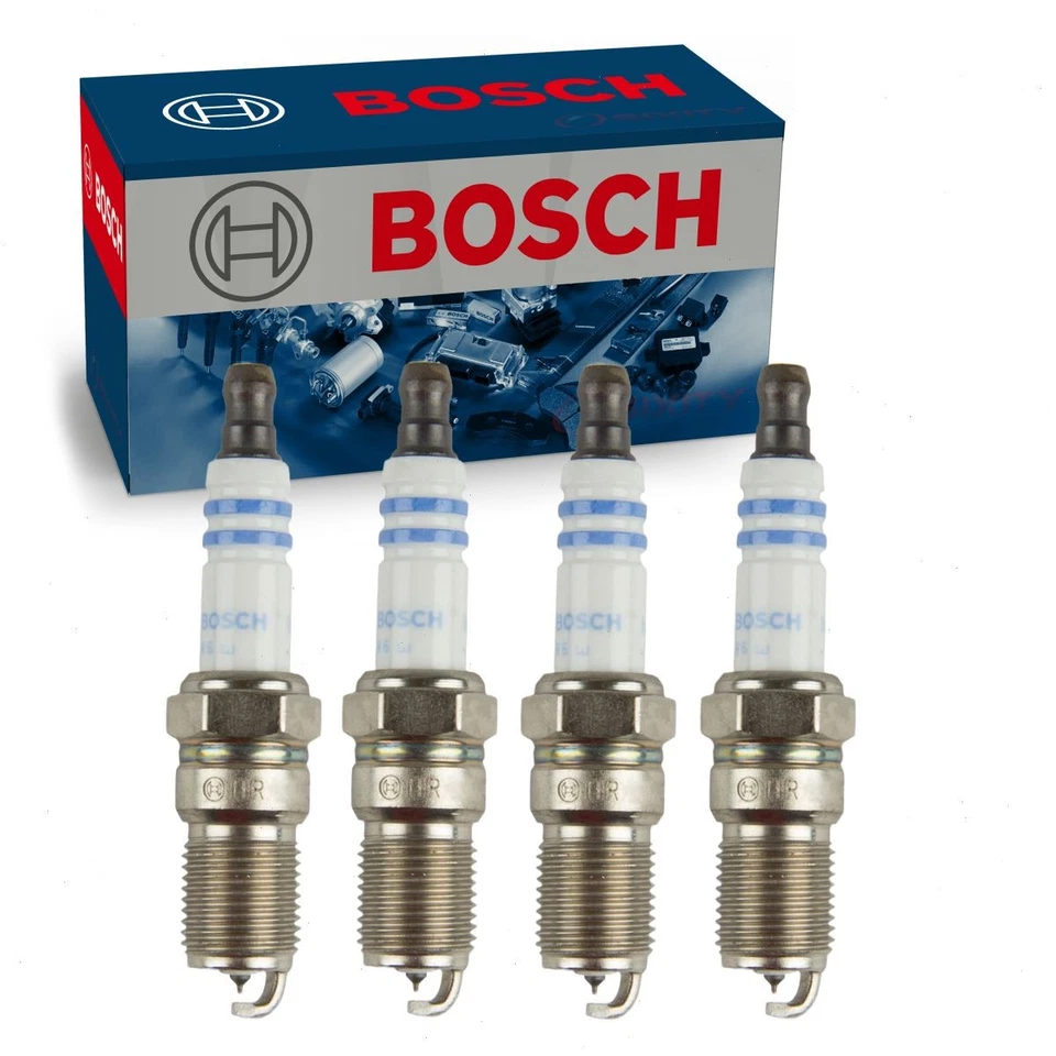 4 pc Bosch Double Iridium Spark Plugs for 1998-2002 Chevrolet Cavalier 2.2L hz - Image 1 of 4