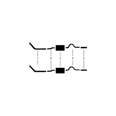 AMC Javelin 1969 motor de 8 cilindros sistema de escape doble Foto 1 de 3