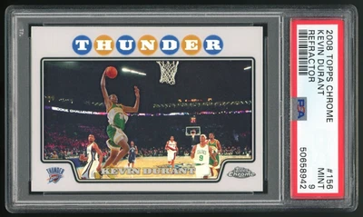 Kevin Durant 2008 Topps refractor cromado PSA 9 #156 Foto 1 de 3