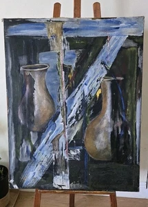 Dipinto originale di Roberto Hernaiz, olio su tela - Foto 1 di 6