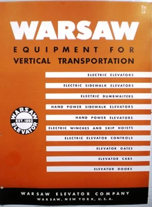 1946 WARSAW Elevator Co Catalog Ebony ASBESTOS Electrical Control Panel - Picture 1 of 4