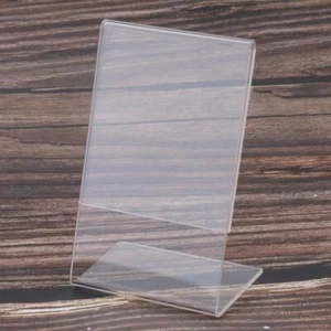 L Type PMMA Table Top Desk Picture Frame 2 Photo Holder 3inch for Polaroid - Picture 1 of 5