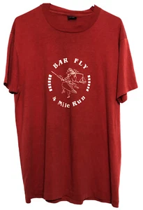 Vintage 80s Bar Fly 4K Run T shirt Screen Stars XL Running Single Stitch - Picture 1 of 9