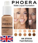 PHOERA® Liquid Matte Flawless Long Lasting Full Coverage Foundation Concealer UK