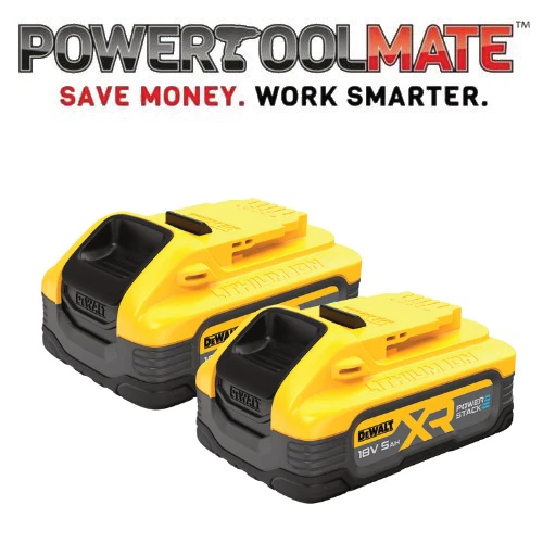Dewalt DCBP518 18V 5.0ah XR Powerstack 5ah Battery Twin Pack Batteries