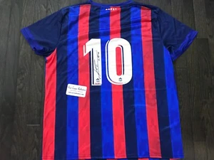 LIONEL LEO MESSI Autographed Adidas Dri-Fit NEW Soccer Jersey W/COA - Picture 1 of 10