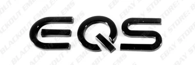 Black Trunk Emblem Badges Logos Letters Side for Mercedes-Benz EQS SUV AMG V297 - Image 1 of 4