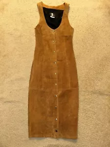 Suede Dress Vintage  - Picture 1 of 5