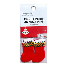 Celebrate It Miniature Christmas Stockings Merry Minis