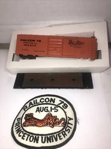 HO Scale 40' Box Car, Railcon ‘79 Convention Princeton, NJ Includes Conf Patch - Picture 1 of 5