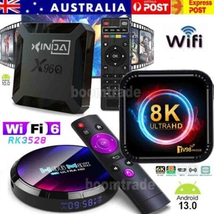 2024 Upgraded H96 X96 Smart Android 13.0 TV Box Quad Core 4 8K HD Stream Player - Picture 1 of 82