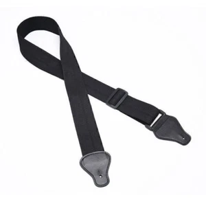 Guitar Strap for Acoustic Electric Guitar / Bass / Ukulele Black Nylon - Picture 1 of 5