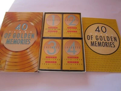 40 Years Of Golden Memories Various Artist  UK 4x Cassette Album Box Set - Image 1 of 4