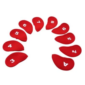 Zipper Head Covers Golf Iron Club Putter Head Protective Case Sock Set FW - Picture 1 of 14