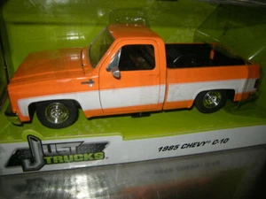 1:24 Jada Toys Chevy C-10 naranja/blanco 1985 embalaje original - Imagen 1 de 1