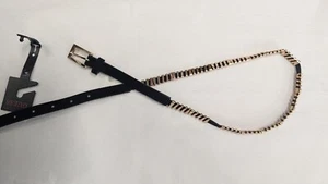 Guess Belt Damen schwarz Kunstleder Roségold Metallmuster Größe Small Medium - Bild 1 von 10