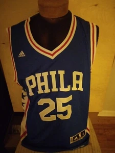 Ben Simmons #25Philadelphia 76ers Adidas Blue XL NBA Basketball Jersey Sewn - Picture 1 of 5