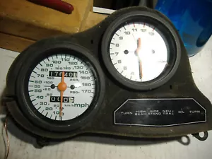1986-88 Suzuki GSXR 1100 OEM meters gauges speedo 34110-06B20 tach 17Kmi cluster - Picture 1 of 3