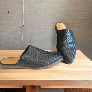 Marc Fisher LTD. Garren geflochtene Leder-Pantoletten in Schwarz Damengröße 7M - Bild 1 von 8