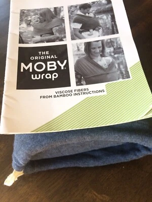 Moby Baby Wrap Original - Azul - Con Bolsa  Foto 1 de 2